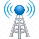 antenna, communication, radio tower, radio waves, signal, tower