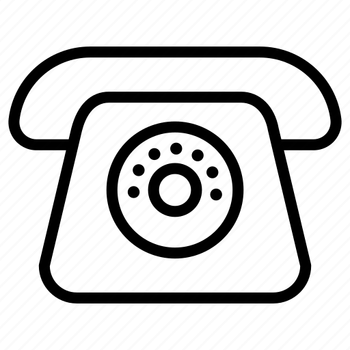 Telephone, phone, communication, vintage, dial icon - Download on Iconfinder