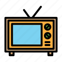 tv old, television, antenna, cinema, series, serial, monitor, video, seriate