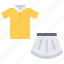 match, player, shirt, skirt, sport, tennis, uniform 