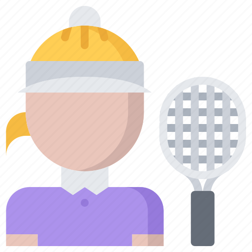 Match, player, racket, sport, tennis, woman icon - Download on Iconfinder