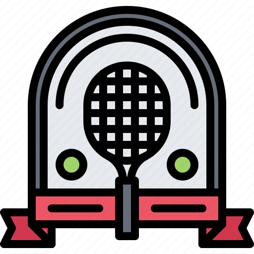 Badge, match, pin, player, racket, sport, tennis icon - Download on Iconfinder