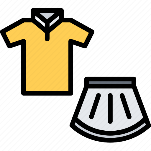 Match, player, shirt, skirt, sport, tennis, uniform icon - Download on Iconfinder