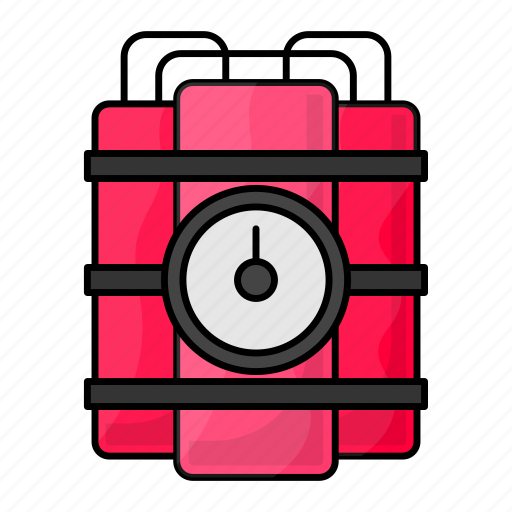 Time bomb, timer, dynamite, explosion, tnt, terrorism icon - Download on Iconfinder