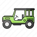 jeep, buggy, vehicle, transport, automobile, car
