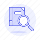 find, magnifier, note, notebook, notes, red, sear, search, text