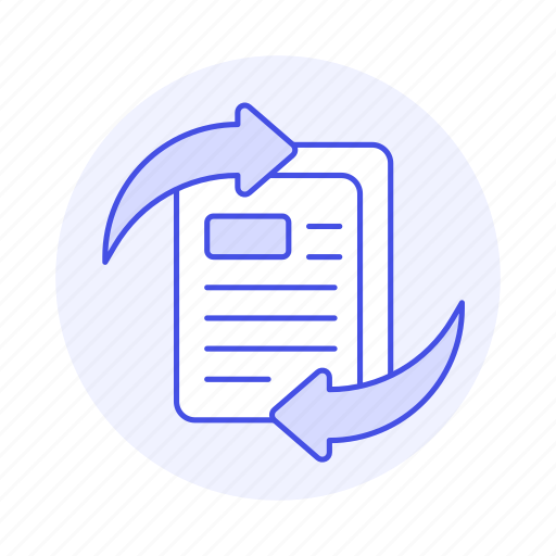 Document, exchange, file, reviewing, text, update icon - Download on Iconfinder