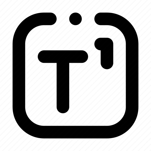Superscript, text, format, superscription, editing icon - Download on Iconfinder