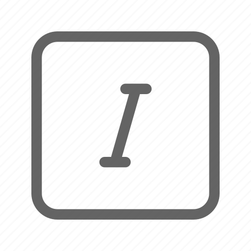 Italic, letter, text, type icon - Download on Iconfinder
