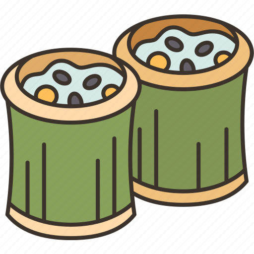 Bamboo, sticky, rice, food, sweet icon - Download on Iconfinder