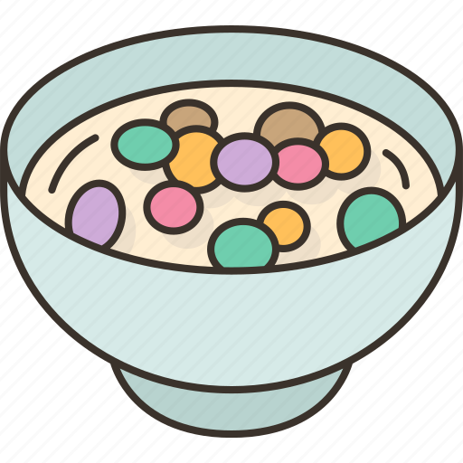 Rice, balls, coconut, milk, dessert icon - Download on Iconfinder