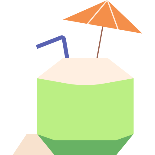 Cocktail, coconut, drink, fruit, juice, summer, tropical icon - Free download