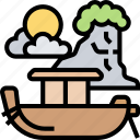 boat, water, river, fishery, transport