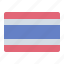 thailand, flag, country, thai, nation, asia, asean 