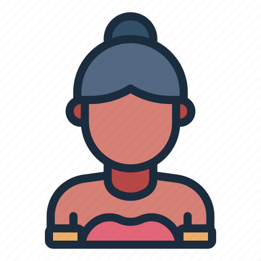 Thai, thailand, woman, female, avatar, traditional, user icon - Download on Iconfinder