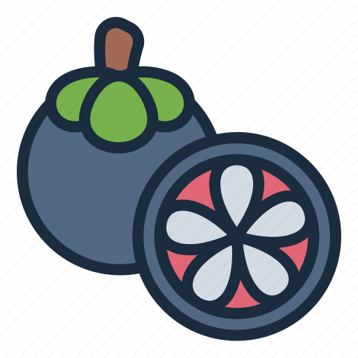 Mangosteen, fruit, tropical, nature, organic, food icon - Download on Iconfinder