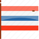 flag, nation, thailand