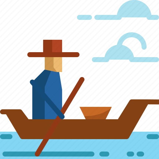 Boat, market, river, thailand icon - Download on Iconfinder