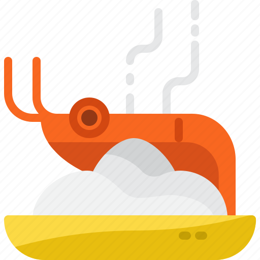 Fire, food, noodle, padthai, shrimp, street, thailand icon - Download on Iconfinder