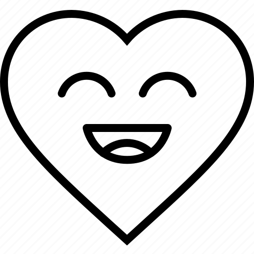 Emoji, emoticon, happy, smile, smiley, valentines icon - Download on Iconfinder