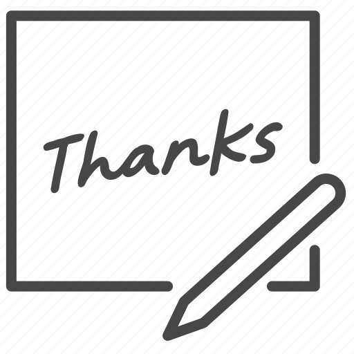 Thanks, greeting, thank you, gratitude, note icon - Download on Iconfinder