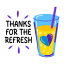 drink, refreshment, thanks, gratitude, typography 