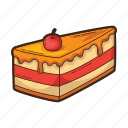 thanksgiving, cake, slice cake, food, tart, bakery
