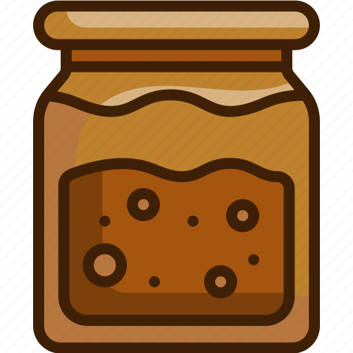 Jam, jar, strawberry, breakfast, conserve, food icon - Download on Iconfinder