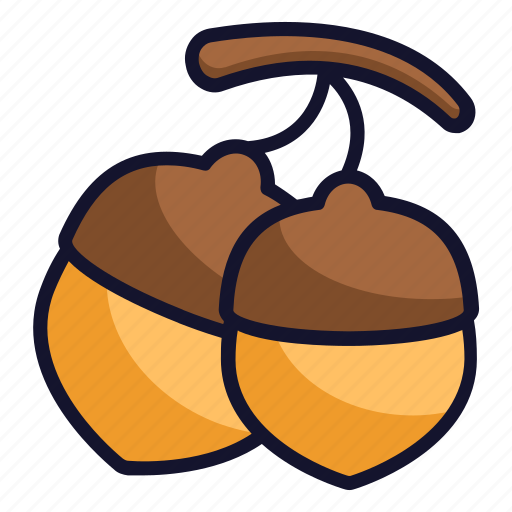 Acorn, autumm, food, nature, oak icon - Download on Iconfinder