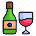 alcoholic, bottle, drink, glass, wine