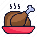 chicken, dinner, food, meat, roast, thanksgiving