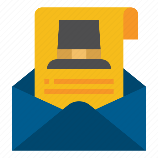 Invitation, card, letter, thanksgiving, party icon - Download on Iconfinder
