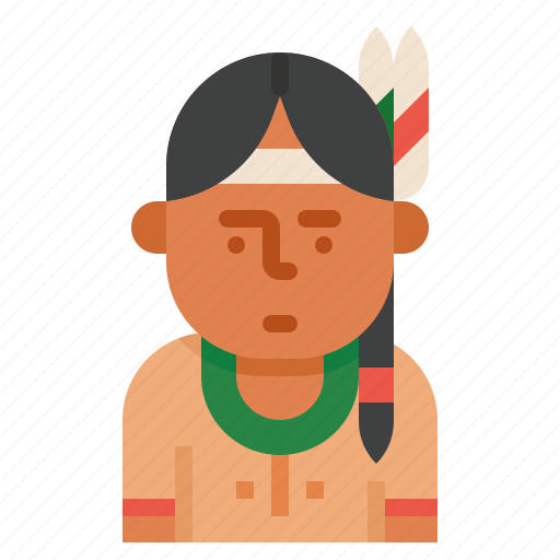 Native, american, men, male, avatar icon - Download on Iconfinder