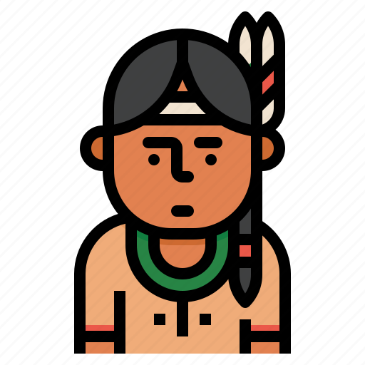 Native, american, men, male, avatar icon - Download on Iconfinder