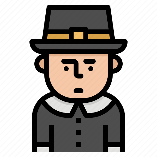 Pilgrim, male, man, avatar, thanksgiving icon - Download on Iconfinder