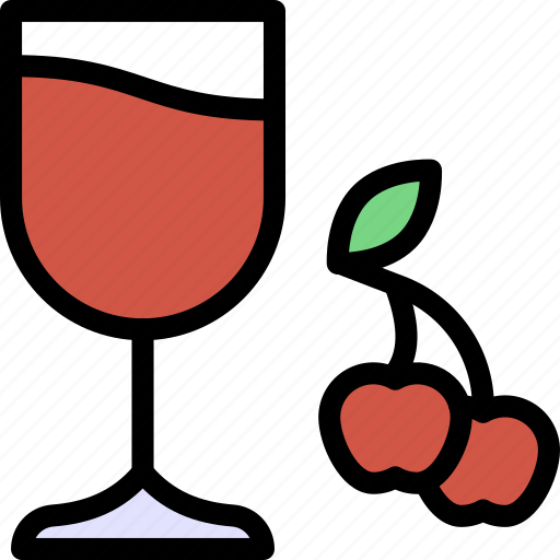 Cherry, juice, drink, beverage, thanksgiving icon - Download on Iconfinder