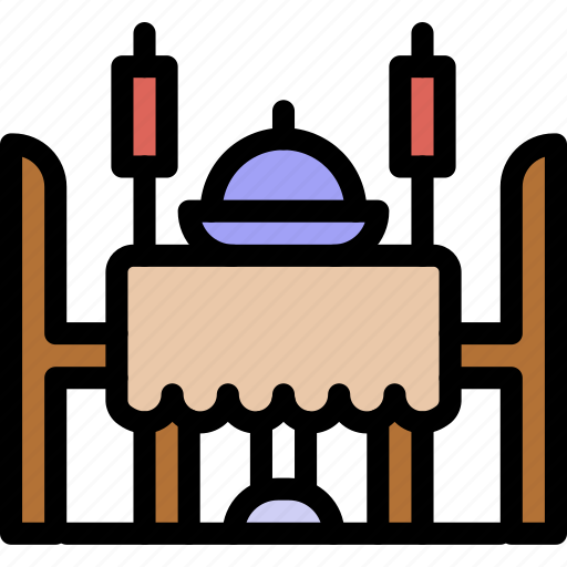 Dinner, food, table, dining icon - Download on Iconfinder