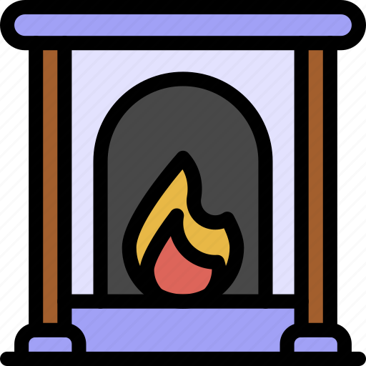 Fire, place, flame, hot, winter icon - Download on Iconfinder