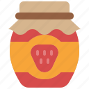 jam, strawberry, fruit, jar, food, sweet, container