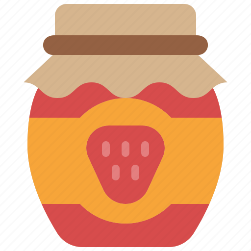 Jam, strawberry, fruit, jar, food, sweet, container icon - Download on Iconfinder