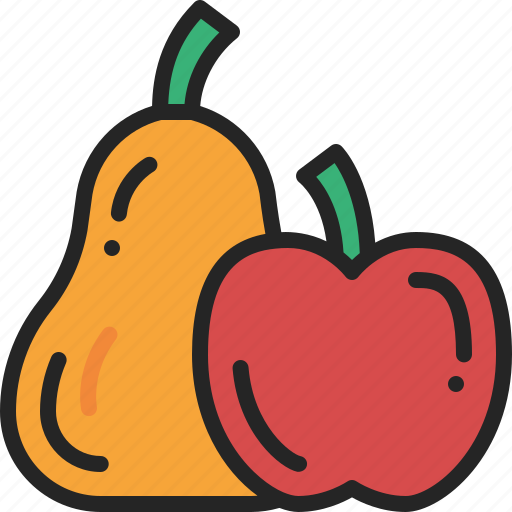 Fruit, pear, apple, harvest, thanksgiving, food, fresh icon - Download on Iconfinder