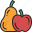 fruit, pear, apple, harvest, thanksgiving, food, fresh 