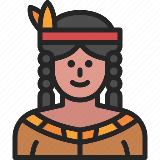 Native, american, woman, indian, avatar, ethnic, female icon - Download on Iconfinder