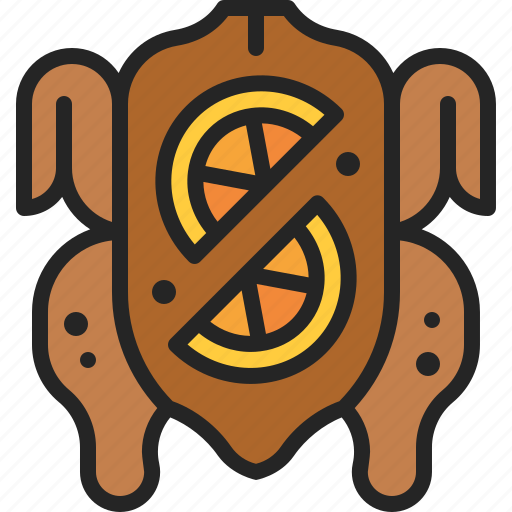 Roast, turkey, chicken, broiler, cooking, whole, food icon - Download on Iconfinder