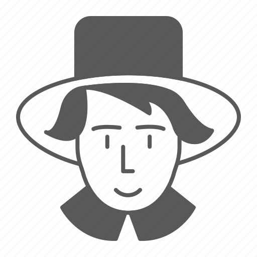 Pilgrim, man, hat, thanksgiving, traditional icon - Download on Iconfinder