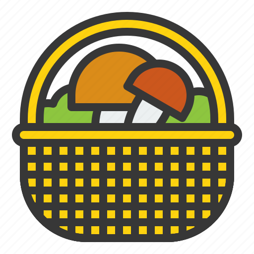 Basket, crop, mushroom, thanksgiving icon - Download on Iconfinder
