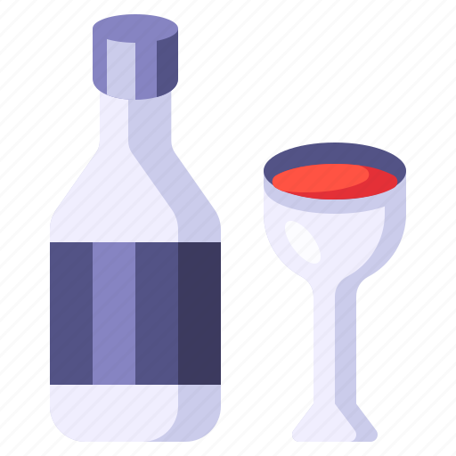 Alcohol, beverage, bottle, drink, glass, thanksgiving, wine icon - Download on Iconfinder