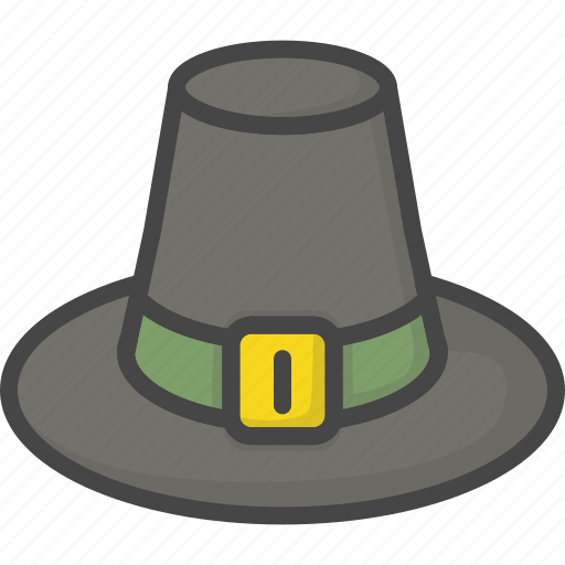 Colored, hat, holidays, pilgrim, thanksgiving icon - Download on Iconfinder