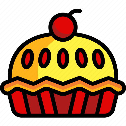 Pie, bakery, dessert, sweet, sugar, cake, hot icon - Download on Iconfinder