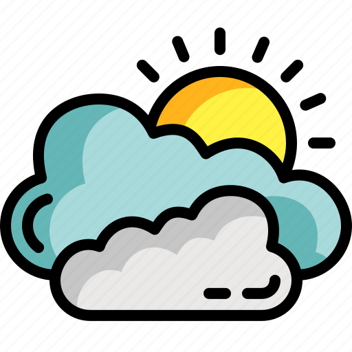 Cloudy, cloud, sun, weather, jotta, sky, haw icon - Download on Iconfinder